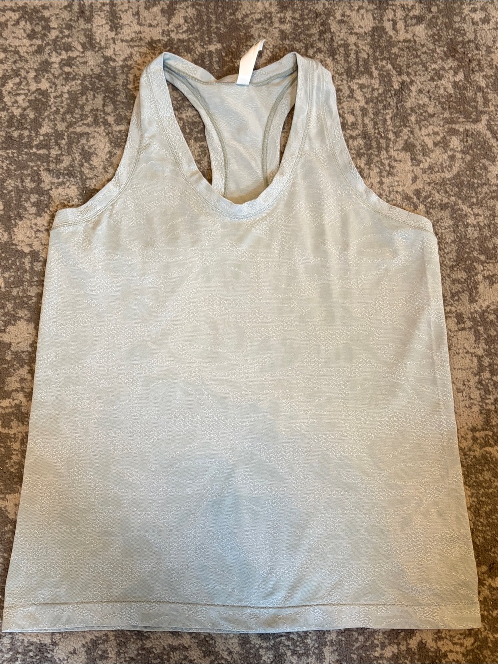 Athleta Light Sage Racerback Tank - Subtle Jacquard